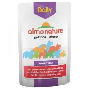 Almo Nature Daily Kip & Rundvlees 70 gram Per 30