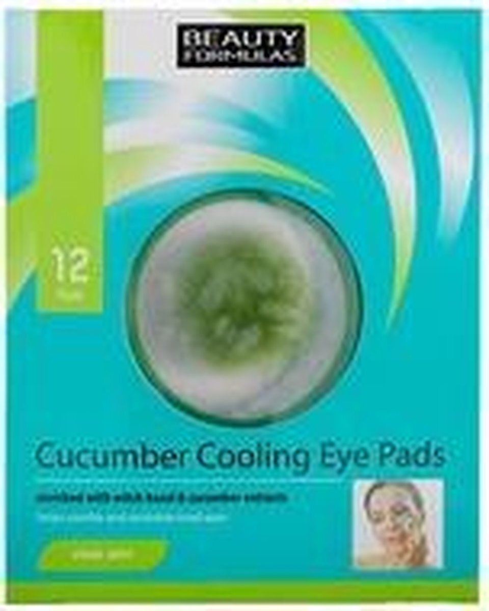 Beauty Formulas - Clear Skin Cucumber Cooling Eye Pads ogórkowe chlodzace platki na oczy 12szt.