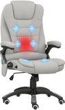 Vinsetto Massage Bureaustoel Lichtgrijs