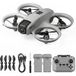 SZSMART A11U Drone met verstelbare 720P-camera, optische flow en 2 accu's voor beginners en enfants - Grijs