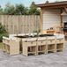Prolenta Maison Exclusive Tuinset voor de tuin, 13-delig, met kussens, beige, van polyrotan