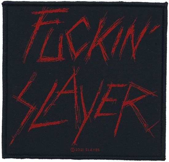 Slayer Slayer Unisex Patch - Zwart/Rood