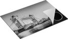 Chefcare Inductie Beschermer Tower Bridge in Londen - Zwart Wit - 75x50 cm