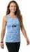 Lok Etnic T-shirt sans manches Bleu XS Femme