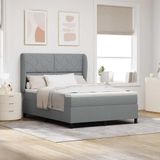 Maison Exclusive - Boxspringbed avec tête de lit, gris clair, 160 x 200 cm, rembourré