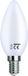 Debflex 600488 LED-lampen, gloeidraad, glas, C37, E14, 2700 K - 4 W, wit