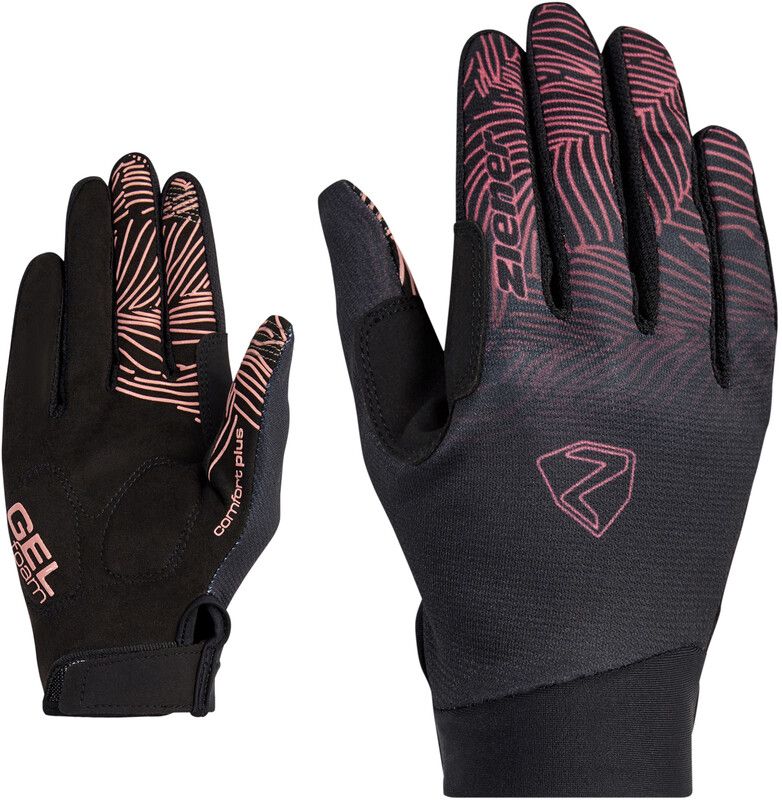 Ziener Conny Touch Long Bike Gloves Women - roze/zwart
