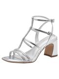 Tamaris - Dames - Sandalen met hak - Metallic - Maat 42