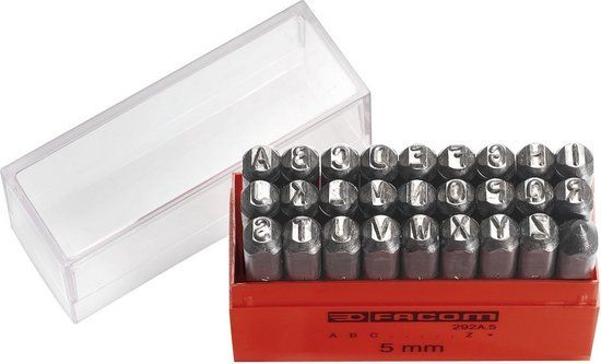 Facom 292a set van 26 slagletters 8mm