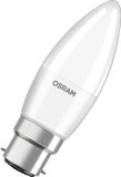 OSRAM LED lamp Base Classic B40 mini kaars 4,9W 827, 2700K warm wit, B22d, mat, 470 lm, kleurweergave Ra≥80