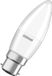 OSRAM LED lamp Base Classic B40 mini kaars 4,9W 827, 2700K warm wit, B22d, mat, 470 lm, kleurweergave Ra≥80