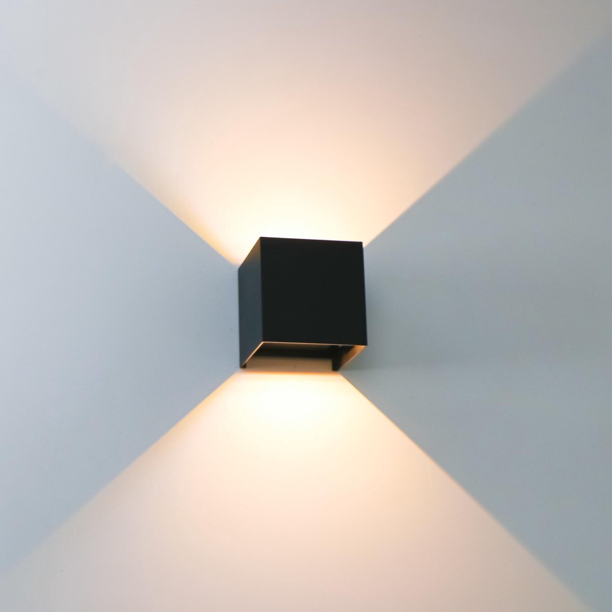 Proventa KUBUS LED Wandlamp voor binnen & buiten - Modern Zwart