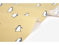 Dailylike Katoenen stof, pinguïn, geel, 9,14 x 1,10 m
