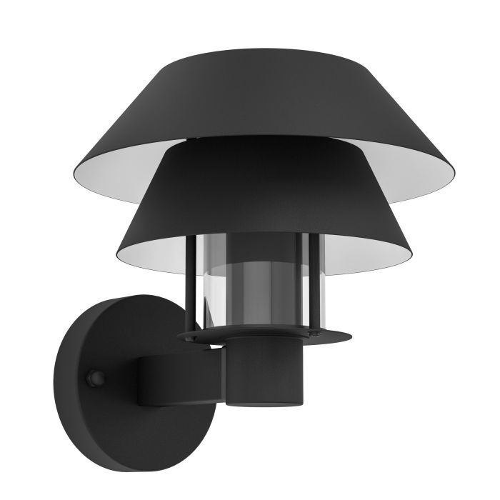 EGLO Chiappera Buitenlamp - Zwart - E27 - 22.5 cm