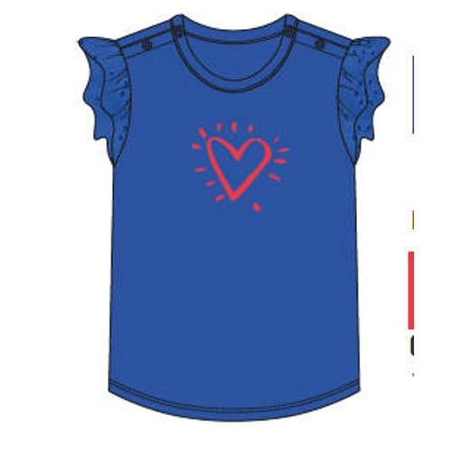 4PRESIDENT T-shirt meisjes - Dazzling blue - Maat 104
