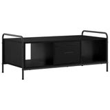 vidaXL Salontafel Zwart eiken 99,5 x 49 x 41 cm Bewerkt hout