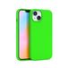 FELONY CASE - iPhone 13 hoesje - Stijlvolle neon groene siliconen telefoonhoes - draadloos opladen, 360° schokbestendige beschermhoesjes voor Apple iPhone 13