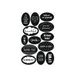 herlitz 50040308 zelfklevende decoratieve sticker Just Black, FSC, 10 x 3 vellen