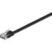 Goobay 95380 CAT 6 platte patchkabel, U/UTP, zwart, kopermateriaal