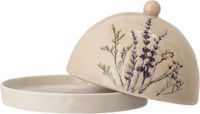 Bloomingville Bea botervloot, Beige, Glas