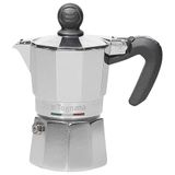 Tognana Authentika Espressomachine voor 1 kopje, 0,065 l, aluminium, gemaakt in Italië