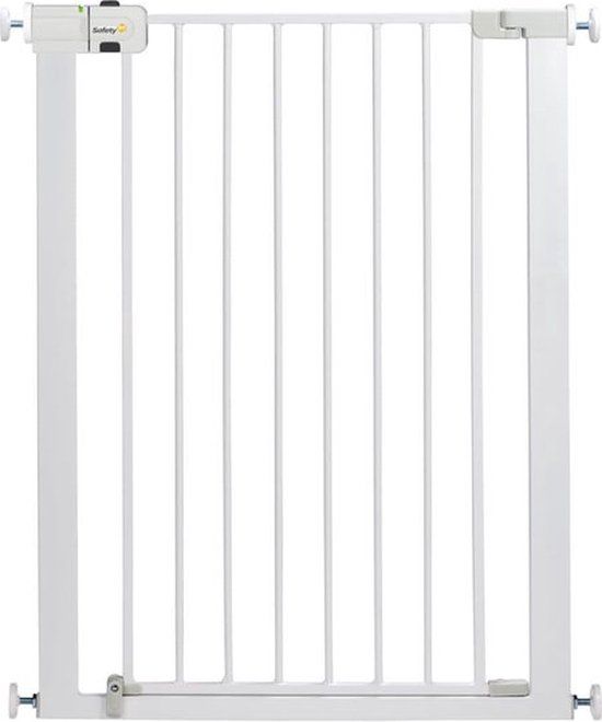 Safety 1st Easy Close Traphekje - Extra Hoog - 73 t/m 80 - Klembevestiging - Metal White