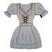 Petra's Knutsel-News strooidecoratie, 20 x dirndl van hout, 35 mm, 3,5 cm