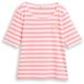 Tom Tailor - T-shirt avec broderie - Taille M - rayure rose et blanc