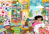 Pieces & Peace Puzzle My Happy Place Sewing Room 1000 pièces