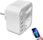 Multiprise 6-en-1 avec 4 USB et 2 prises de courant