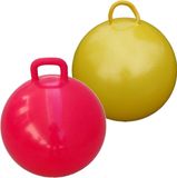 Gebro Skippyballen 2x stuks geel en rood 60 cm