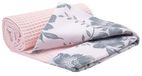Baby Medi Partners Baby deken 100% Katoenen Wafel 75x100 Dunne Zonder vulling Bilateraal Multifunctioneel knuffeldeken Zacht Delicaat (Berry met Wafel roze)
