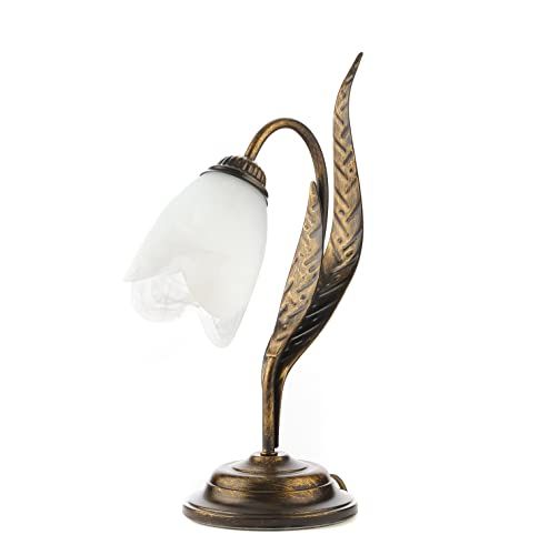 ONLI Forgiata Tafellamp - E14 - Wit/Goud - 38 cm