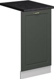 Vicco Fame-Line Vaatwasserfrontpaneel – 45 cm, WB Antraciet Groen-Goud Landhuis