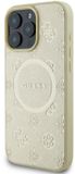 GUESS Backcover Geschikt voor Apple iPhone 16 Pro Bestendig MagSafe Goud