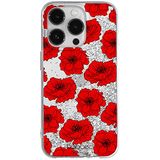 ERT GROUP Babaco Flowers 018 Glitter Overloopeffect Telefoonhoesje voor Apple iPhone 14 Pro Max