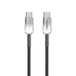 PAVAREAL Q51CTC 100 W Câble de données noir à charge ultra-rapide prend en charge la charge rapide pour iPhone, Samsung, iPad 1 mètre