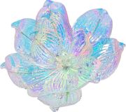 Decoris Fleur sur pince Magnolia irisé dia13cm