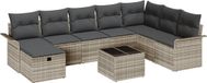 vidaXL Banc de jardin gris clair/gris foncé polyrotin 2 places