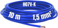 Kalitec 10 meter H07V-K 1,5 mm² donkerblauwe bedradingskabel