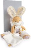 Doudou Konijntje met gouden details knuffel in cadeau verpakking DC3485