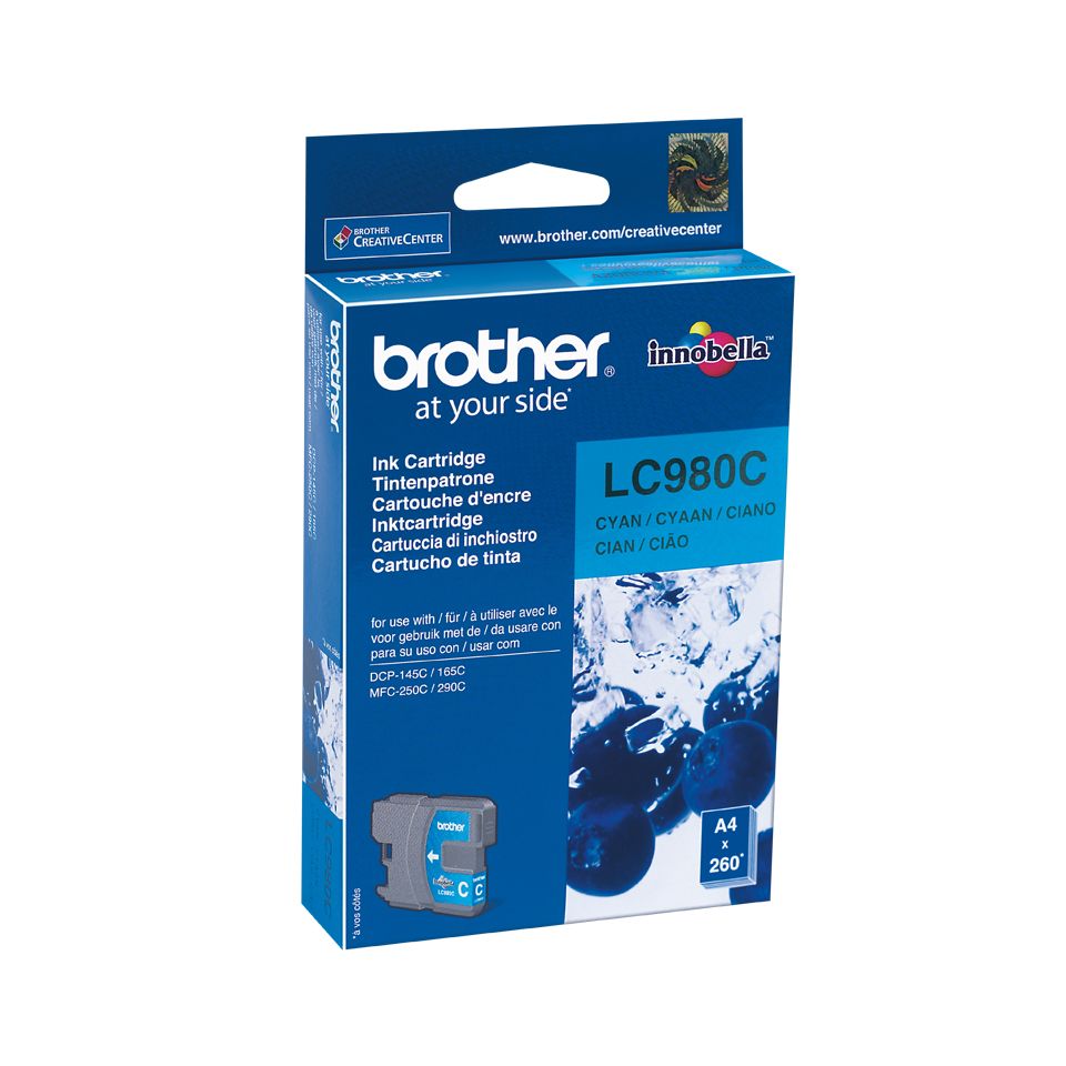Brother LC-980C Cyaan Inktcartridge - Origineel