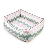 LUBEN Sofa Spring Chevron S Roze, Zwart