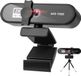 DrPhone CW7 - 2K Webcam – 2592x1944P– Webcamera met Microfoon/Statief en Privacykap - Autofocus - 85 graden groothoek – 5MP - Zwart