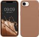 kwmobile telefoonhoesje geschikt voor Apple iPhone 17e / iPhone 16e - Hoesje met siliconen coating - Smartphone case in cappuccino