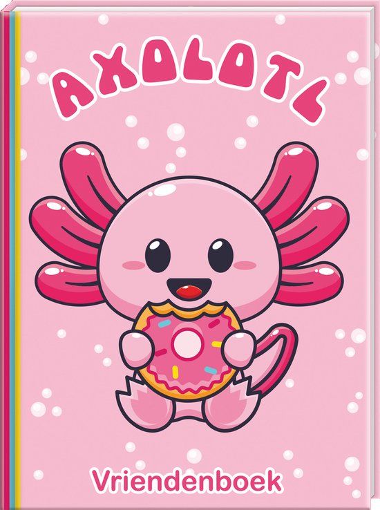 Axolotl Vriendenboek - 80 pagina's - Hardcover - Nederlands