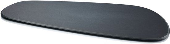 Continenta Duracore snijplank, keukenplank, serveerplank, kaasplank, houtvezel, zwart, 49 x 20,7 cm