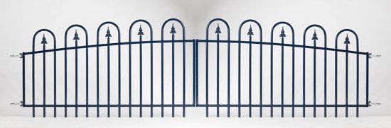 Intergard Dubbele Houten Draaipoort Groen 320x100/112cm