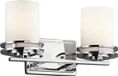 Kichler LED Badkamerarmatuur Hendrik | 3W 3000K 300Lm 830 | IP44 | Dimbaar | Polished Chrome