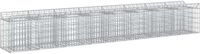 vidaXL Gabionen verhoogde border, 2 stuks, 400 x 50 x 60 cm, verzinkt staal